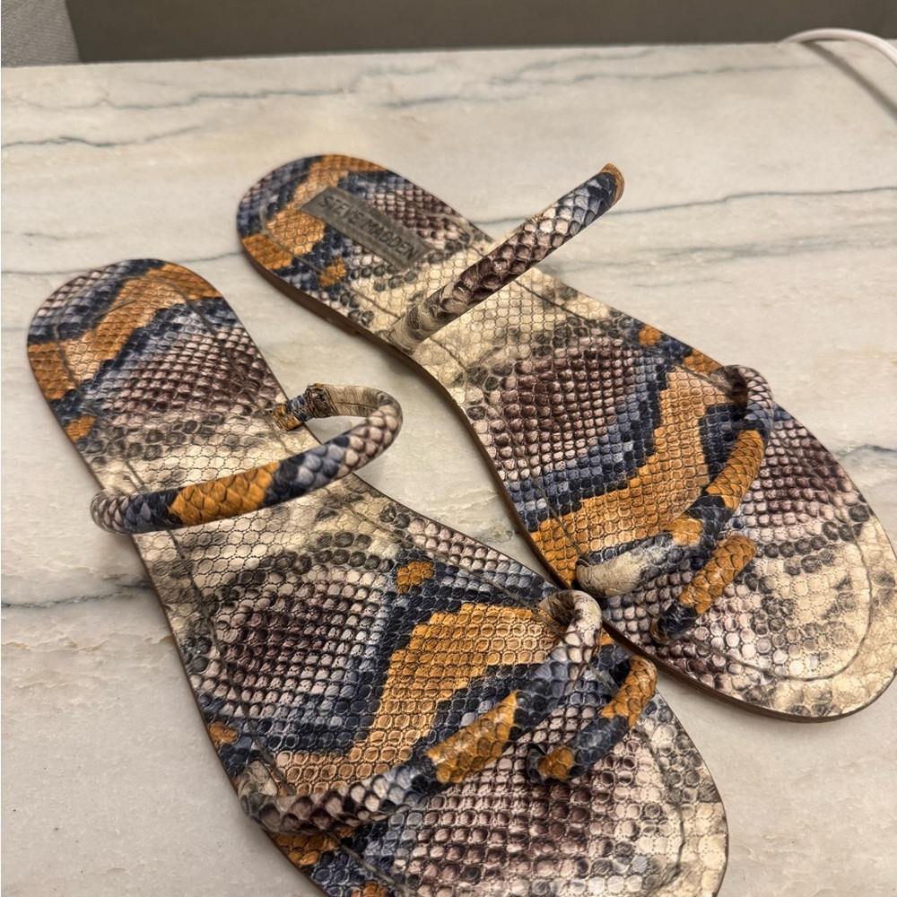 Steve Madden Snakeskin Pattern Sandals